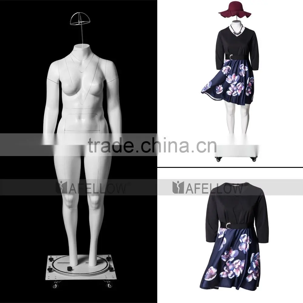 GH24 Female Fiberglass mannequins plus-size women ghost mannequin Fat Model