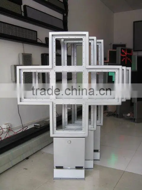 p10 temperature outdoor pharmacy LED green cross