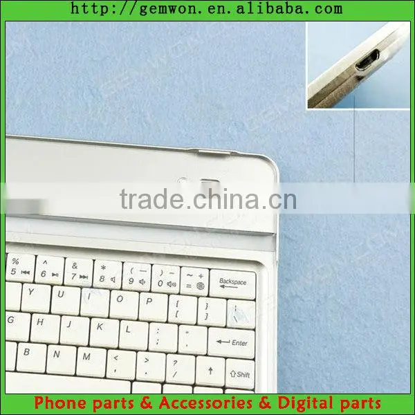 Supply Bluetooth Keyboard Aluminium Case Cover / for ipad 7.9" ipad mini White