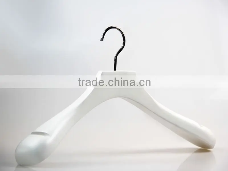 high end antislip wooden hanger and pants hanger with custom size and logo