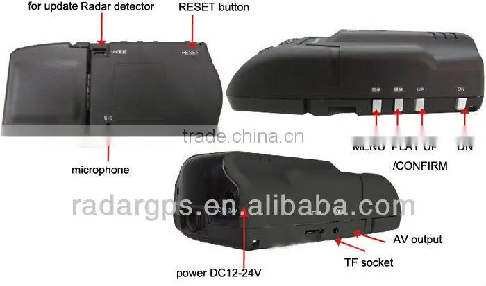 camcorder 3 in One GR-H10+ Car DVR From Conqueror