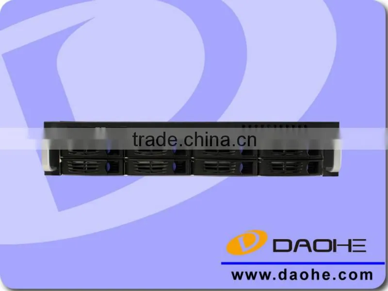 2U 8bay 550mm length for Surveillance Rackmount Chassis