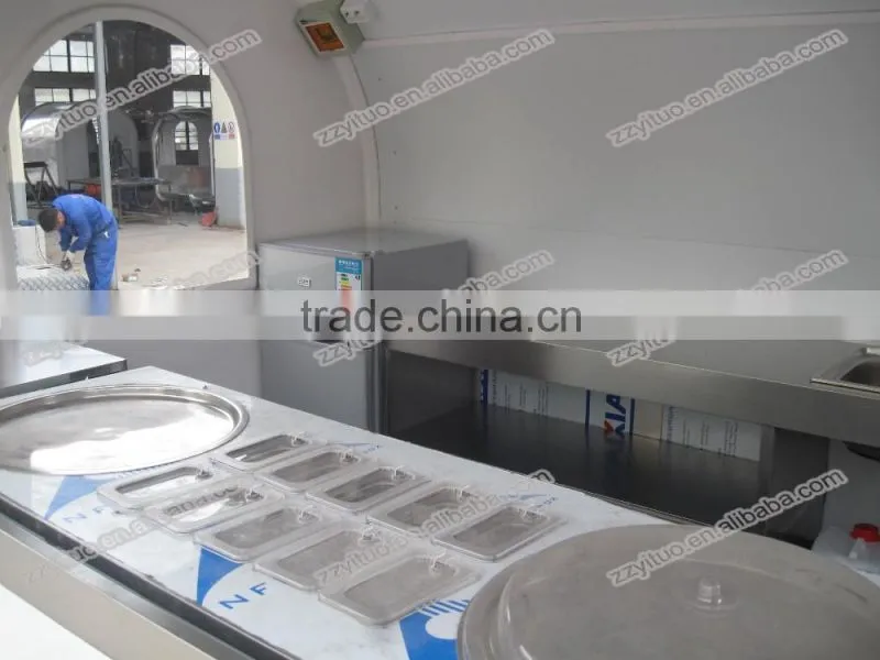 Made In Chima Mobile Ice Cream Cart Attractive Logo Street Fast Food Kiosk/ Fast Food Trailer