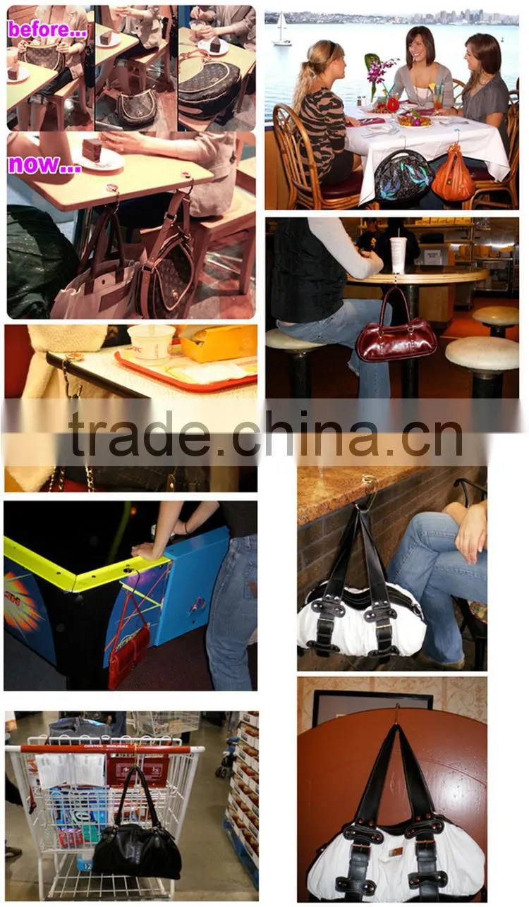 Multi-color Flower Shap Padlock Handbag Holders For Tables Wholesale