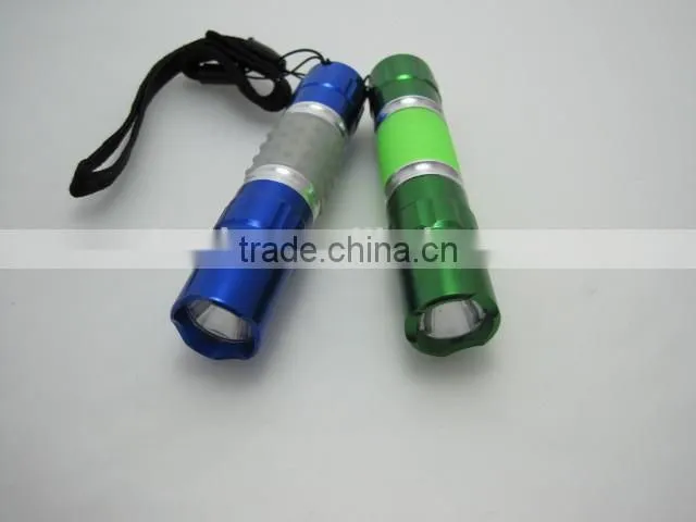 1 led 0.5W mini flashlight torch powered by AA battery