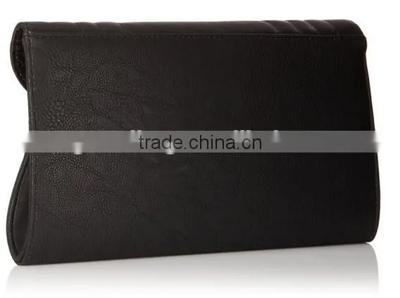 fashion real leather party clutch with sling genuine leather messenger clutch for women single color small shoulder bag for girl