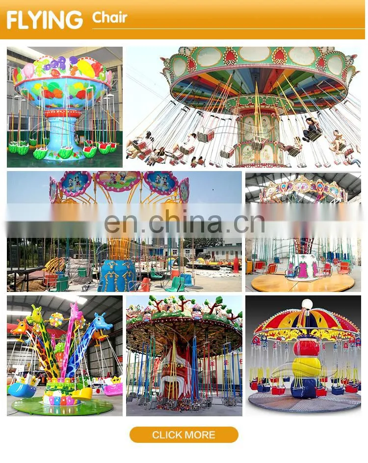 Fairground Adult Attraction Luxury Swing 24 People Flying Chair Rides For Sale
