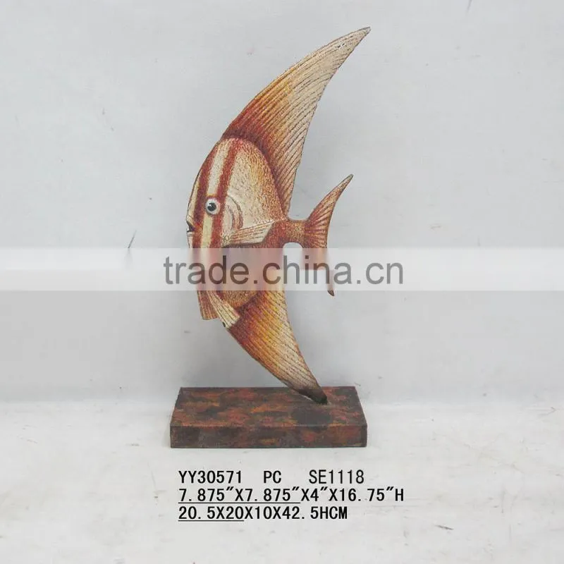 metal fish for table top decor