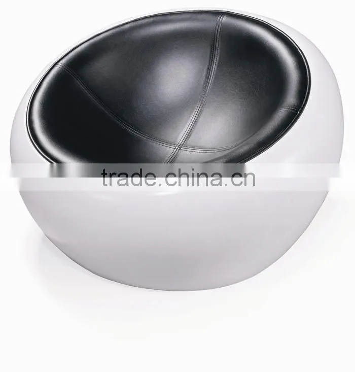 replica fiberglass material PU/genuine leather Eero Aarnio Half Dome Chair