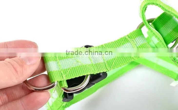 factory supply stock wholesale pet dog harness LED pet harness