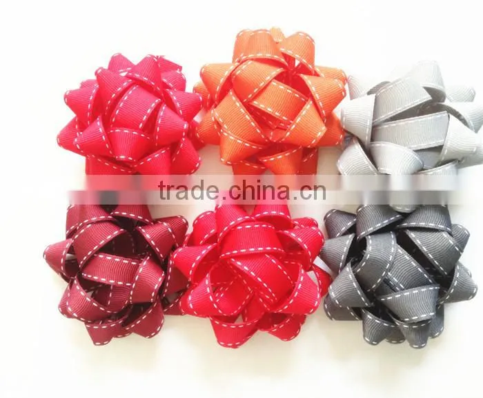 Giant Confetti Bow - Gold Color 230m dia with 25mm wide ribbon and 30 loops