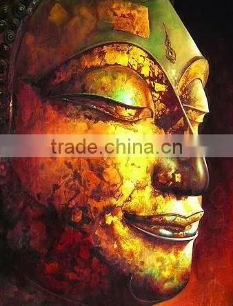 Copper EffectBuddha Handmade Oil Painting
