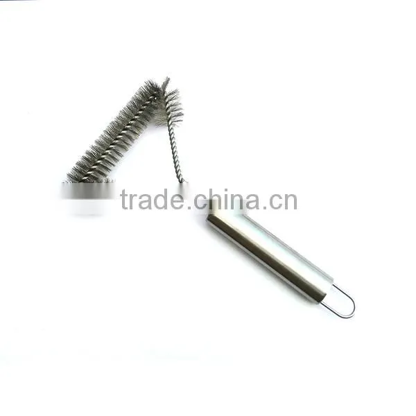 2016 New good quality BBQ grill brush stainless steel wire cleaning Barbecue grill brush 175g
