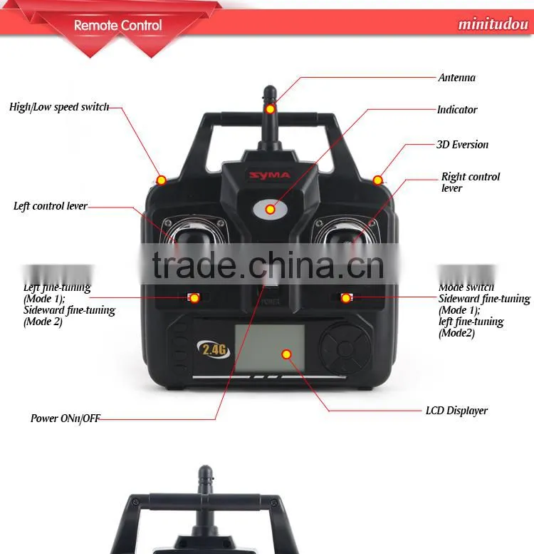 2014 Hot Selling X5C Drone Professional 2.4G 4 CH RC Flying Toys With Light&Camera