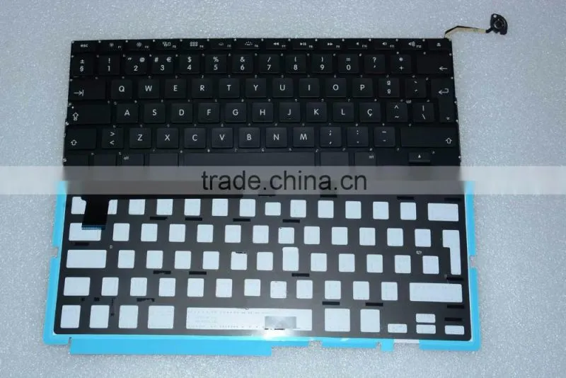 Portuguese Design Laptop keyboard Replacement LED Backlight Lighting For Macbook Pro A1286 2008-2012