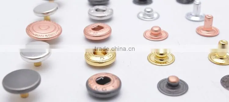 2016 Trending Metal Fasteners Decorative Leather Jacket Snap Buttons
