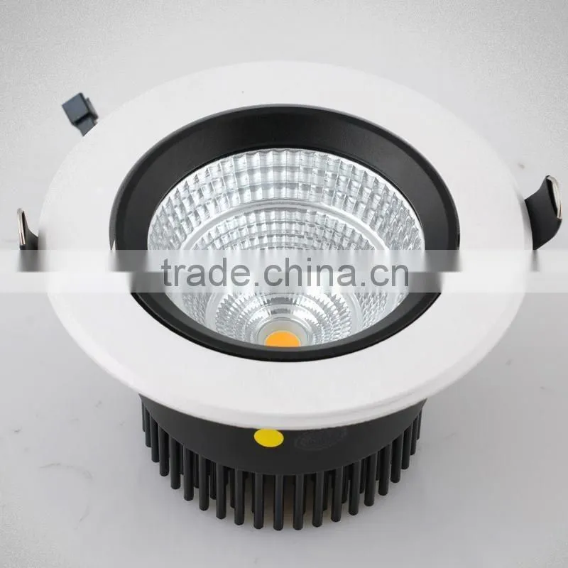 Matter white 10watt up and down cob led downlight led mounted holes95mm recessed down light dimmable led downlight D115*H84mm
