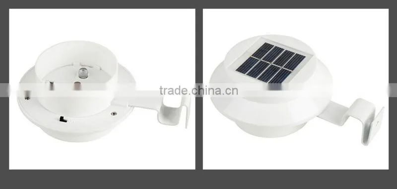 Outdoor Solar Gutter Light with Mounting Bracket - Also for Shed Deck Patio - Solar Energy Power System Solar Gutter Light