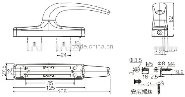 window handle JW9029A