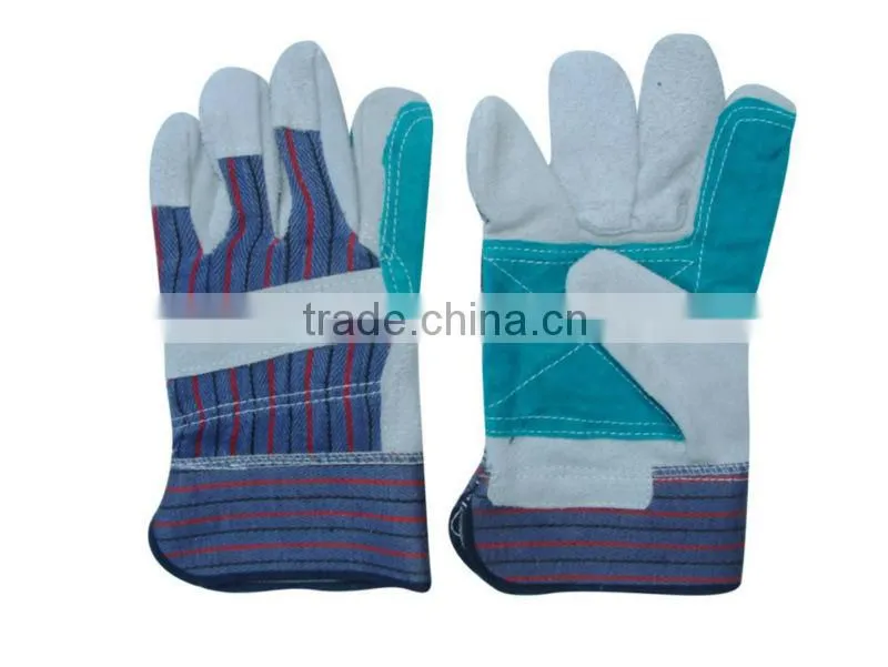 10.5" Cow Split Leather Full Palm Working Gloves