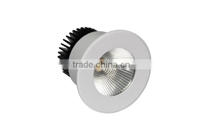 CE ROHS 7W 10W LED Downlight COB Aluminium Hight quality led down light Recessed