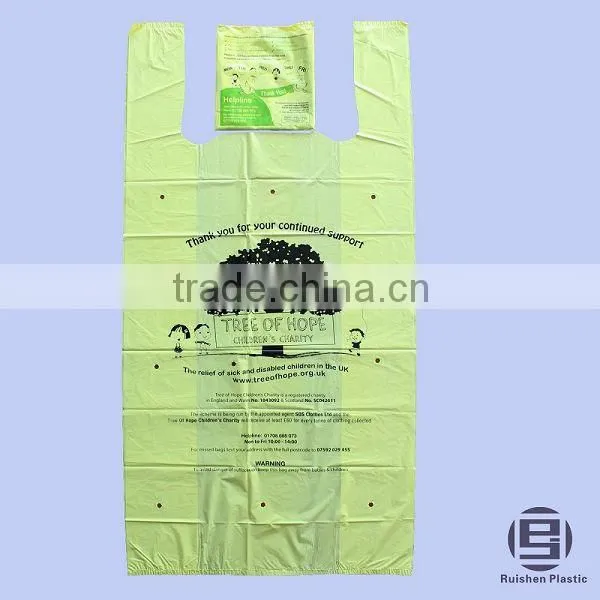 LDPE Printed Charity Bag For Donation Children's Charity