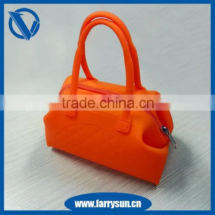 2016 Customizing silicon small tote bag