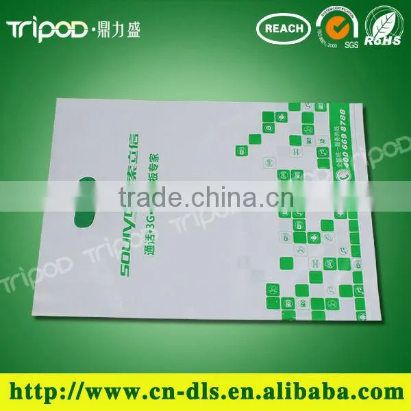 Photo printed plastic hook header card polybag
