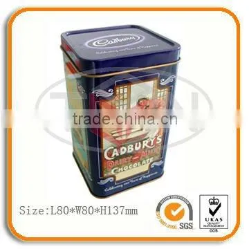 Promotion chocolate tin box