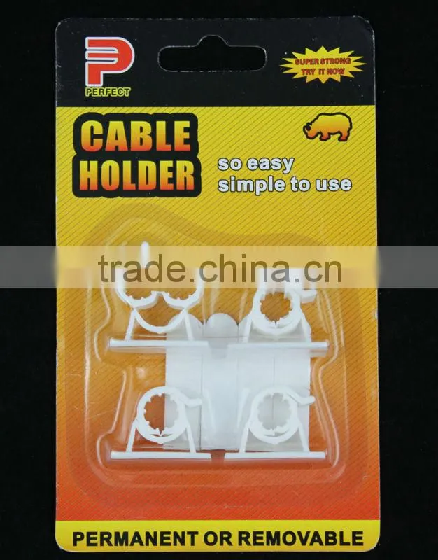 plastic self adhesive wire clip