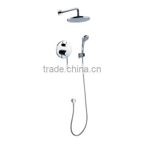 Concealed shower set brass plate and brass spout