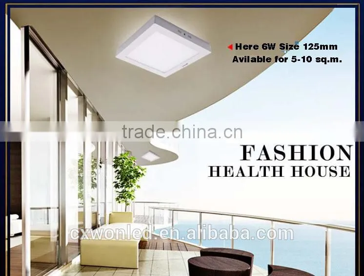 85-265V surface mounted 9w panel LED ceiling light with CE and ROHS
