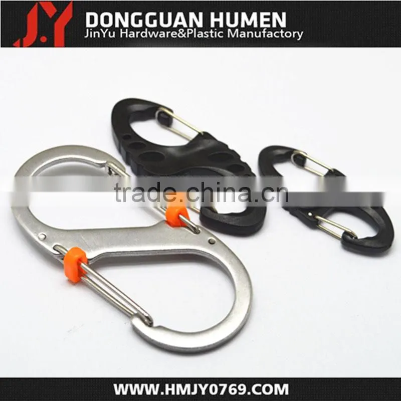 Dongguan Jinyu S hooks plastic carabineer clips for bags
