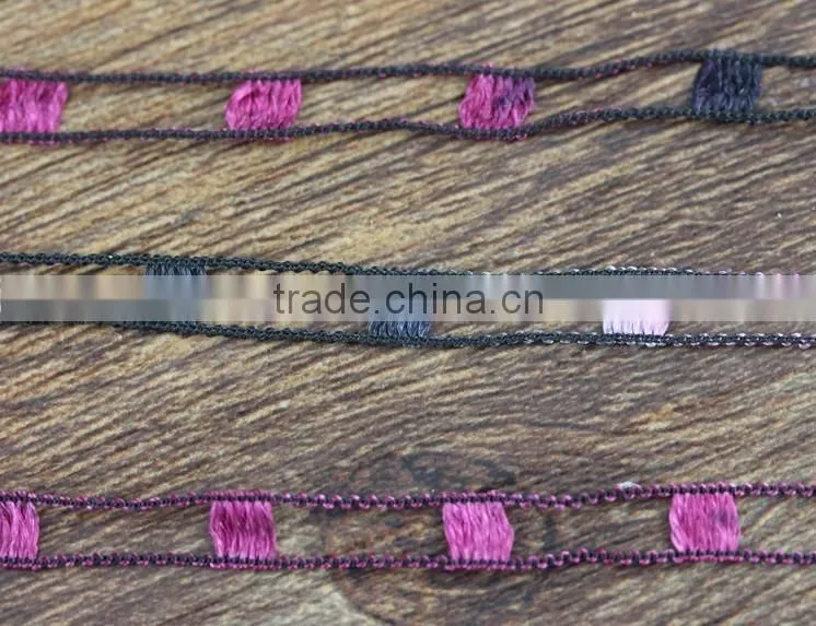 Doped Dyed Polyester/Nylon Fancy Ladder Yarn For Knitting Clothes