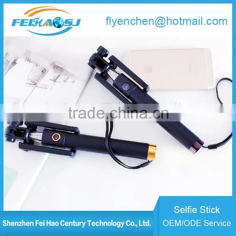 Smartphone selfie stick Wireless Bluetooth selfie stick 2016 monopod selfie stick colorful for phone