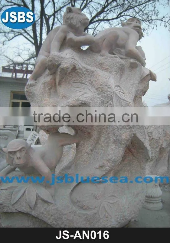Marble elephant carving