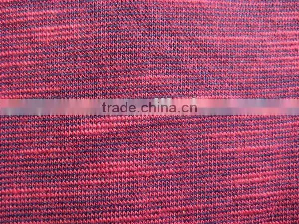 viscose polyester slub yarn fabric