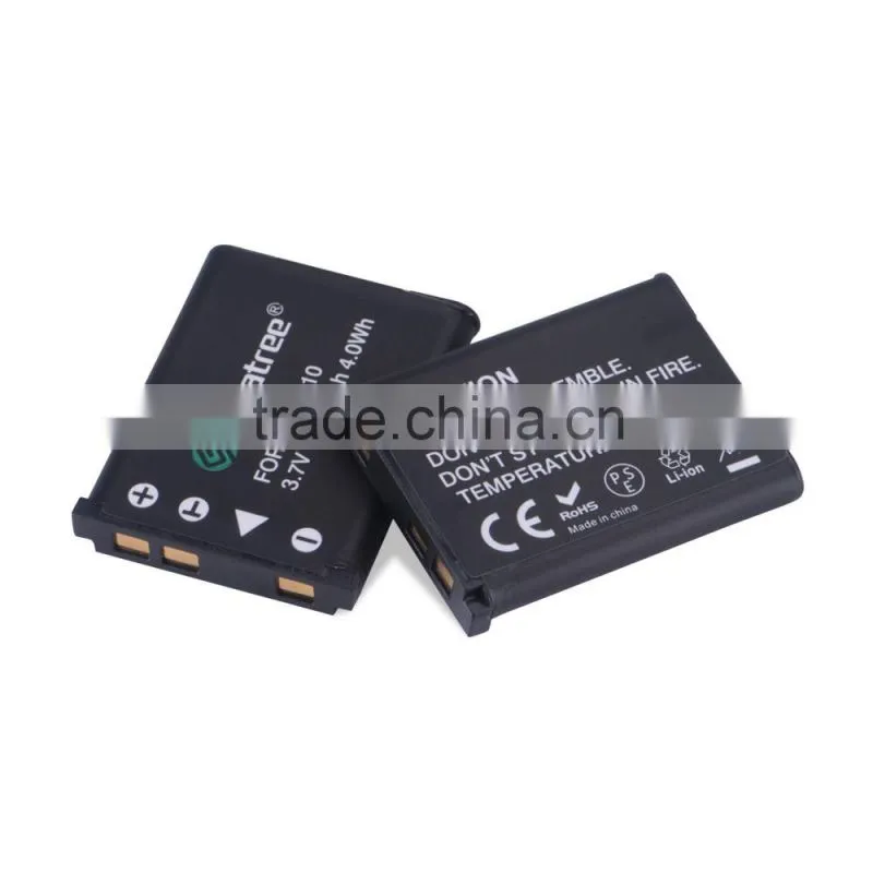 Smatree Replacement Battery(2-pack) and Battery Charger for Nikon EN-EL10