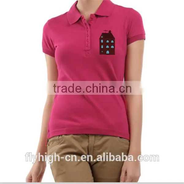 ladies polo shirt with callar, casual wear