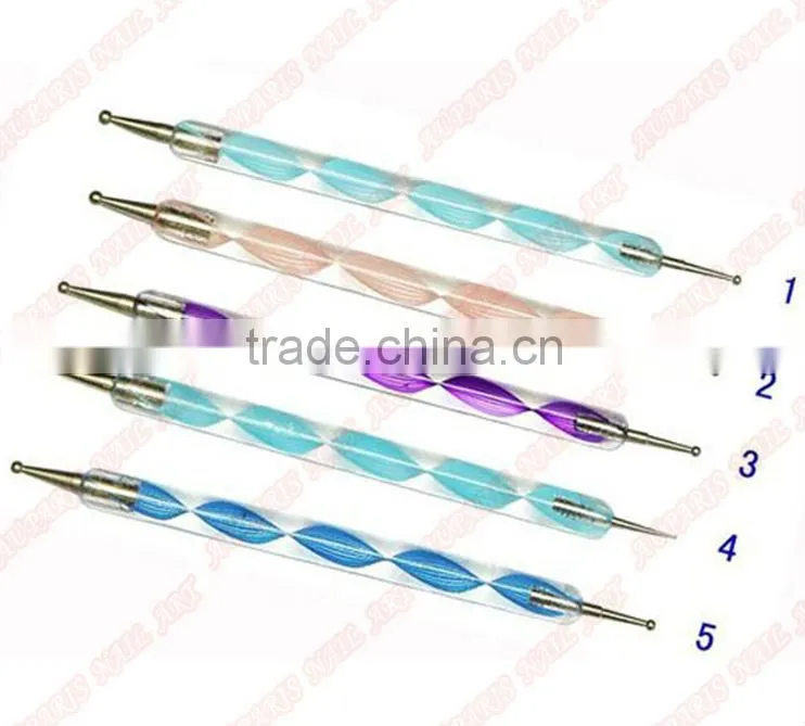 5pcs* 2 Way Nail Art Tool Set PRO Marbleizing nail dotting tool/Nail Dotting Tool