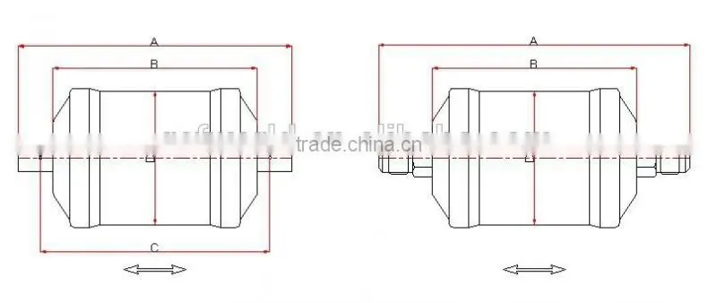 Bi-Flow Liquid Line Filter Drier For Heat pump