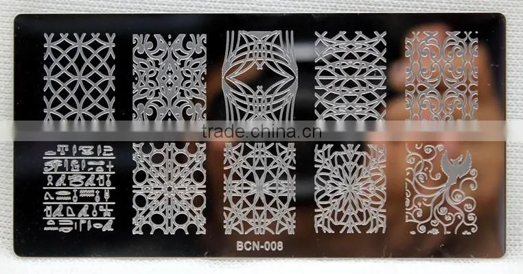 Nail DIY Tips Design Black Nail Art Image Printing Plate Polish Stamping Template low-priced
