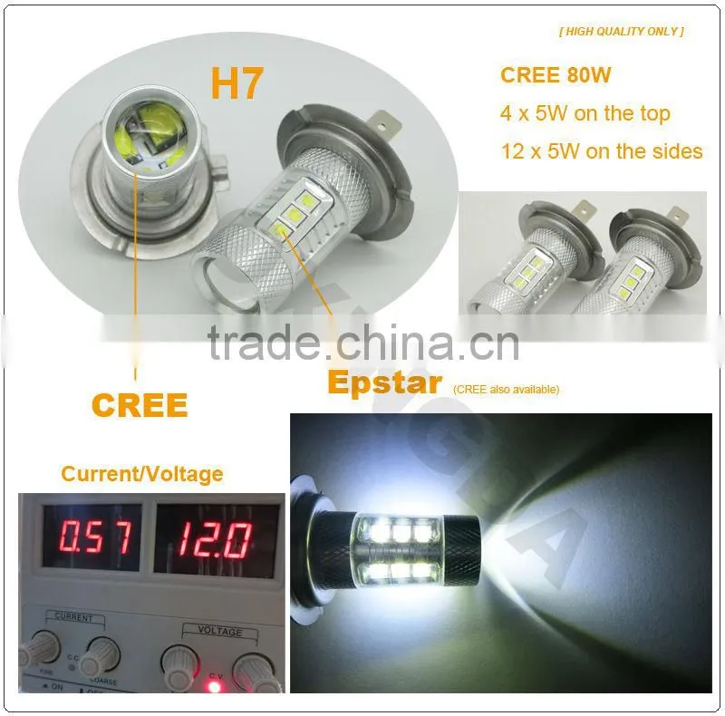 H7 CREE 80W LED fog light