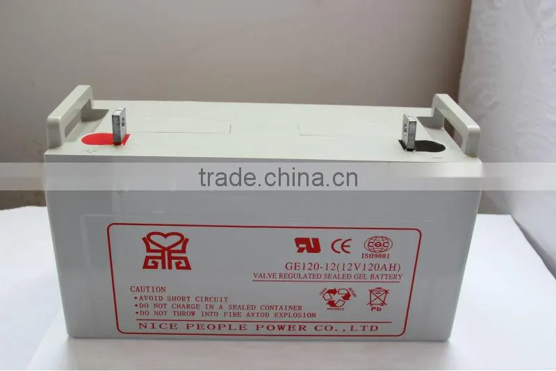 12v120ah gel battery solar battery rechargeable deep cycle and maintenace free