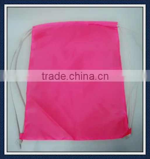 Good quality polyester promotional drawstring backpack bag