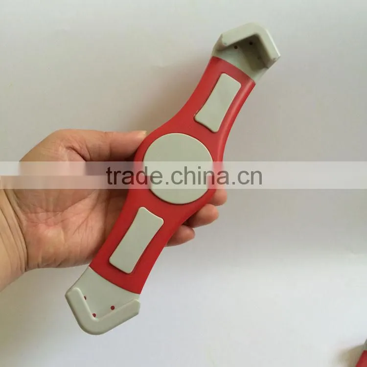 1/4"-20 screw retractable tablet stand holder for iPad mini 1 2 air 2 4/7-11inch tablet and GPS in red color
