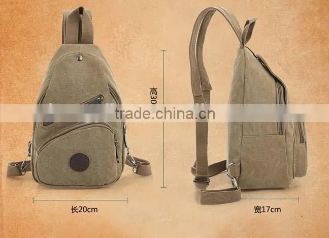 Multifunctional tactical qualified portable chest bag with two staps