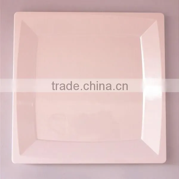 6'' Disposable PS Plate with Silver Rim