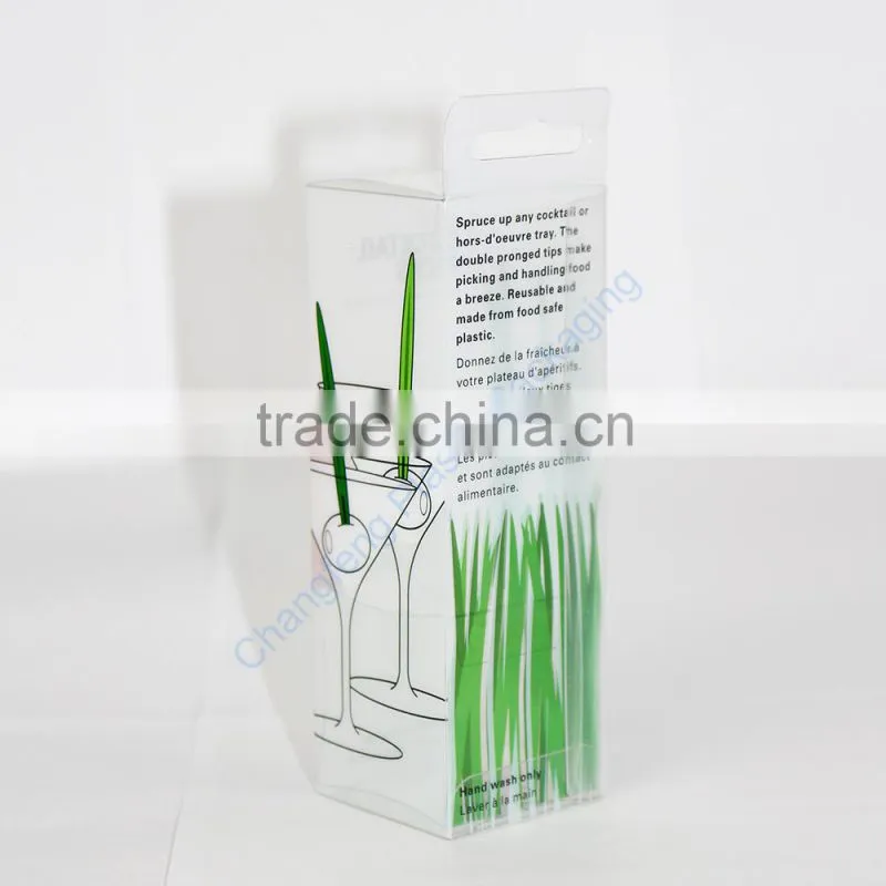 Eco- friendly Customized PET Material Wine Glass Packaging Box