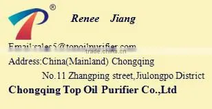 Long Lifetime Vacuum unqualified phosphate ester fire-resistant oil Purifier